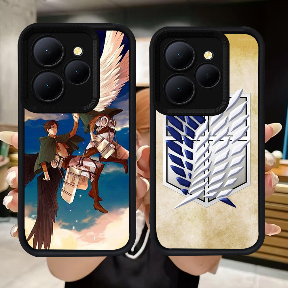 Q49 Attack on Titan soft Casing สําหรับ Tecno POP Pova Spark GO1S 4 GO 2023 2024 8 9 20 GO1 7 5 6 GO