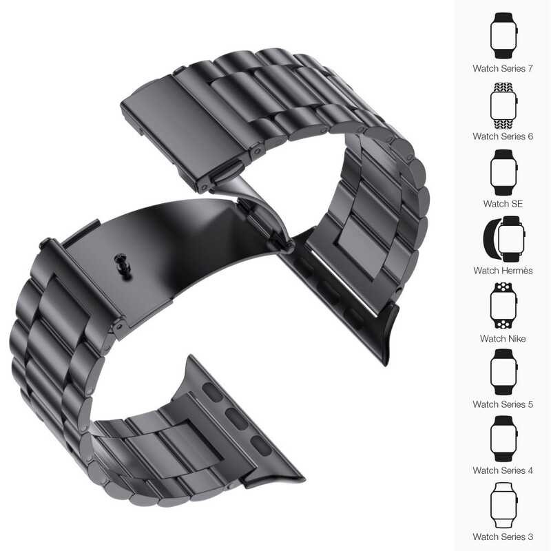 Steel Stainless Strap For Watch Band 40Mm 44Mm 42/38Mm 41Mm 45Mm 4Mm Bracelet Compatible With I Wat