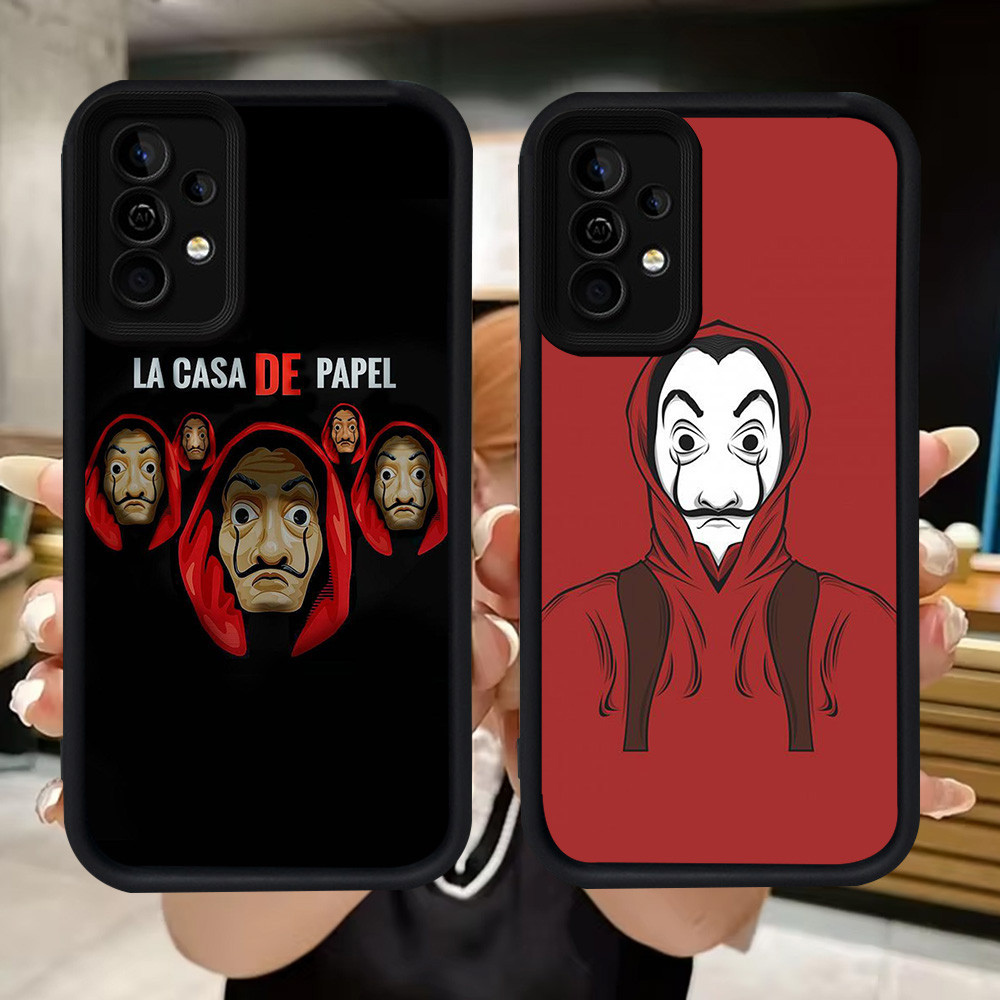 SAMSUNG Q27 La Casa De Papelปลอกอ่อนสําหรับSamsung A34 A55 A54 A36 A15 A35 S25 Ultra A16 A24 A05S A2