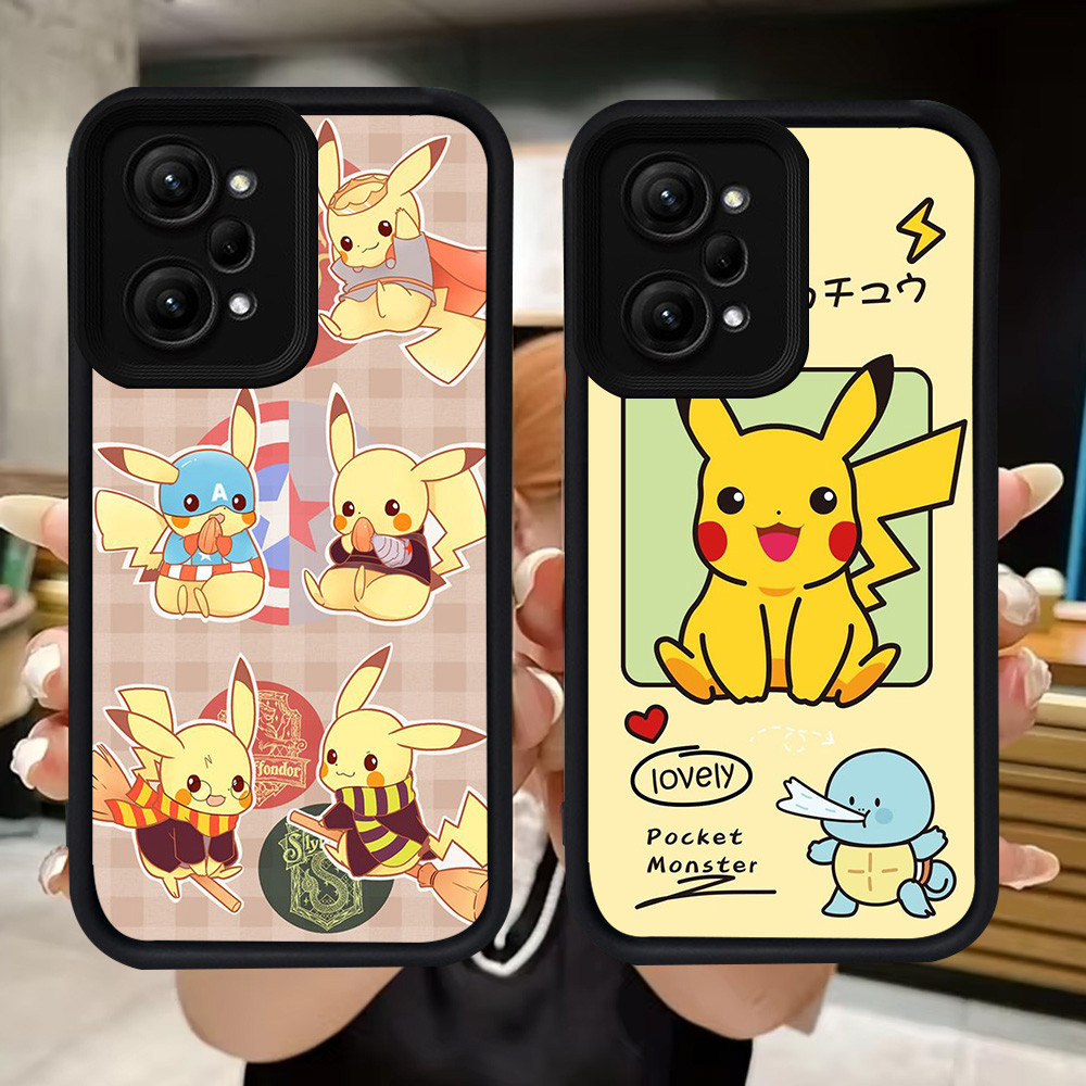 Q120 Pokemon soft Casing สําหรับ Xiaomi Redmi POCO X5 F6 F5 หมายเหตุ 12 14T 14 Pro 5G