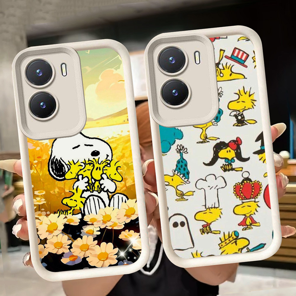 ปลอกอ่อนสําหรับ VIVO Y16 Y75 Y15a Y22 Y22s Y35 Y56 Y15s Y01 Y01A IQOO Z9X Y55 Z9 5G 13 Z10 T4 สีขาว 