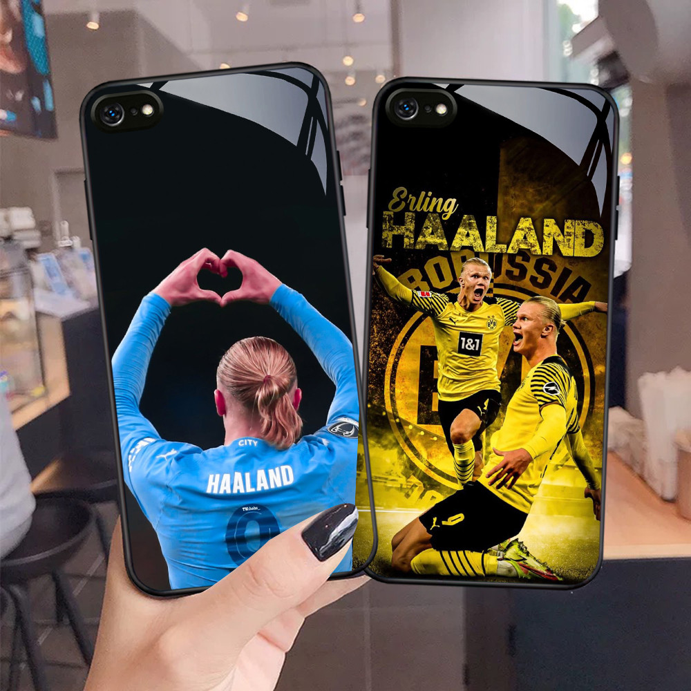 NC-29 Erling Haaland Kaca Glass Case สําหรับ iPhone 6 6S 7 8 Plus SE X XS XR Max