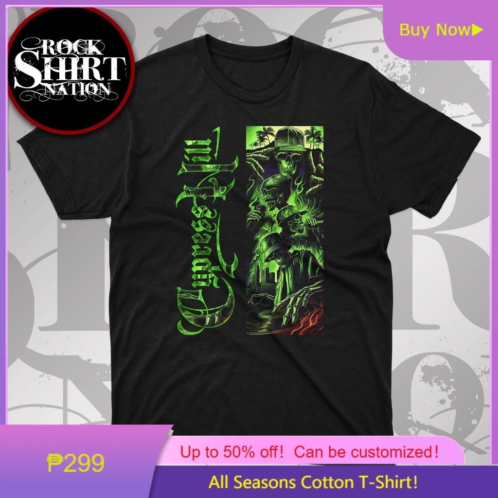 เสื้อยืดสไตล์ฮิปฮอปของ Cypress Hill