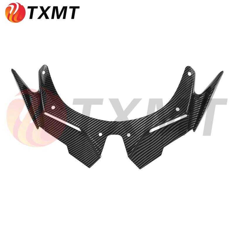 เหมาะสําหรับสไตล์ใหม่ Kawasaki ZX-4RRR ZX-25R ดัดแปลง Lower Lip Beak ปีกลมคงที่ Shark Fin Wind Inlet