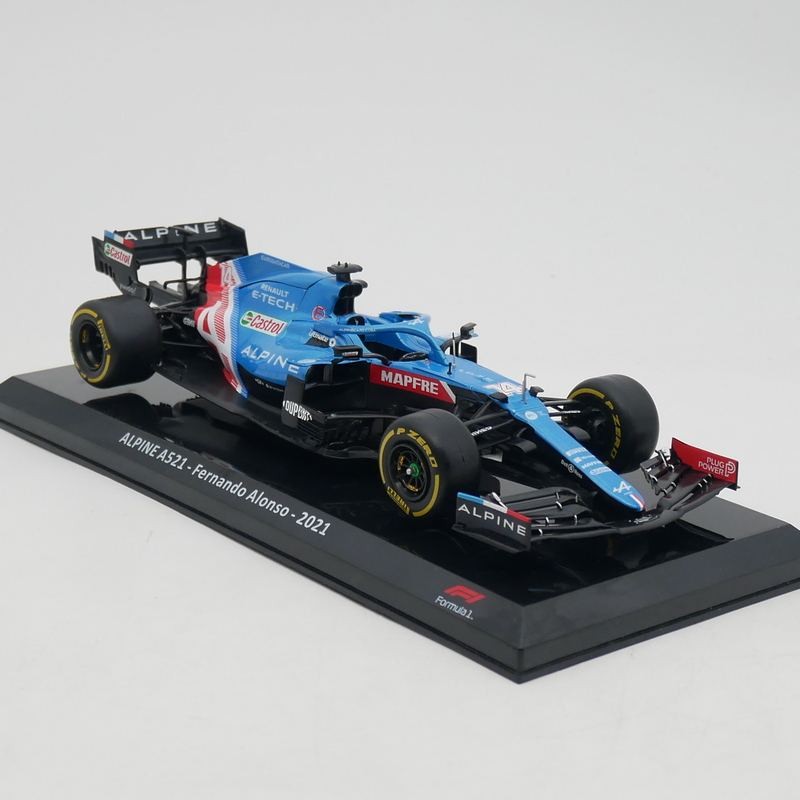 Ixo 1: 24 ALPINE A521 Fernando Alonso 2021 Alonso F1 Racing Model Out of Print Car Model