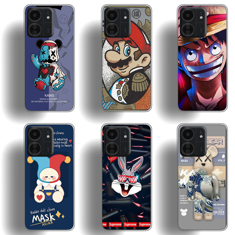 เหมาะสําหรับ Xiaomi Redmi 13 13c 13R 13c 5G เคสโทรศัพท์ TPU นิ่มปุ่มเคลือบด้วยไฟฟ้าเปลือกป้องกันดูดซับแรงกระแทก