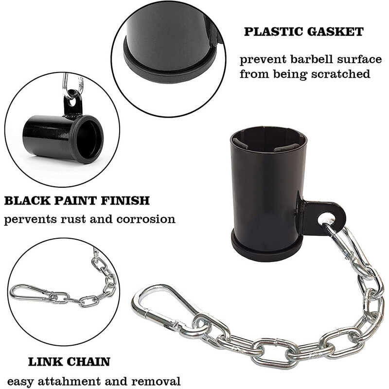 T Bar Row Landmine Attachments Full 360° Swivel With Chain For Barbell Home Fiess bell