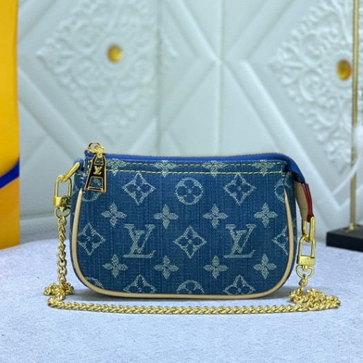 Lv/louis Vuitton ใหม่ กระเป๋าถือ สายโซ่ ขนาดเล็ก สําหรับผู้หญิง