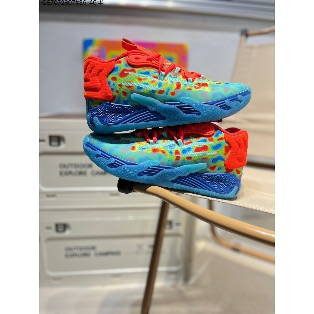 Mb3 รองเท้าบาสเก็ตบอล ลําลอง Puma Rick Morty MB. 03 กลาง 310681-01 36-46 DHVX YHNT