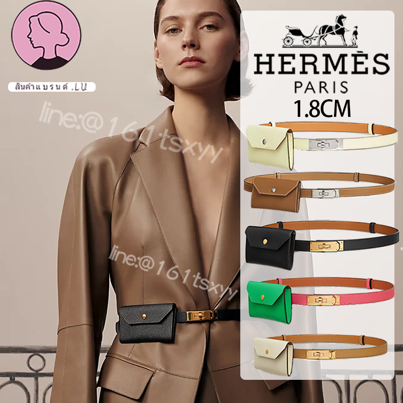 shopee ใหม่ถูกที่สุดของแท้ HERMES Kelly Pocket 18 belt