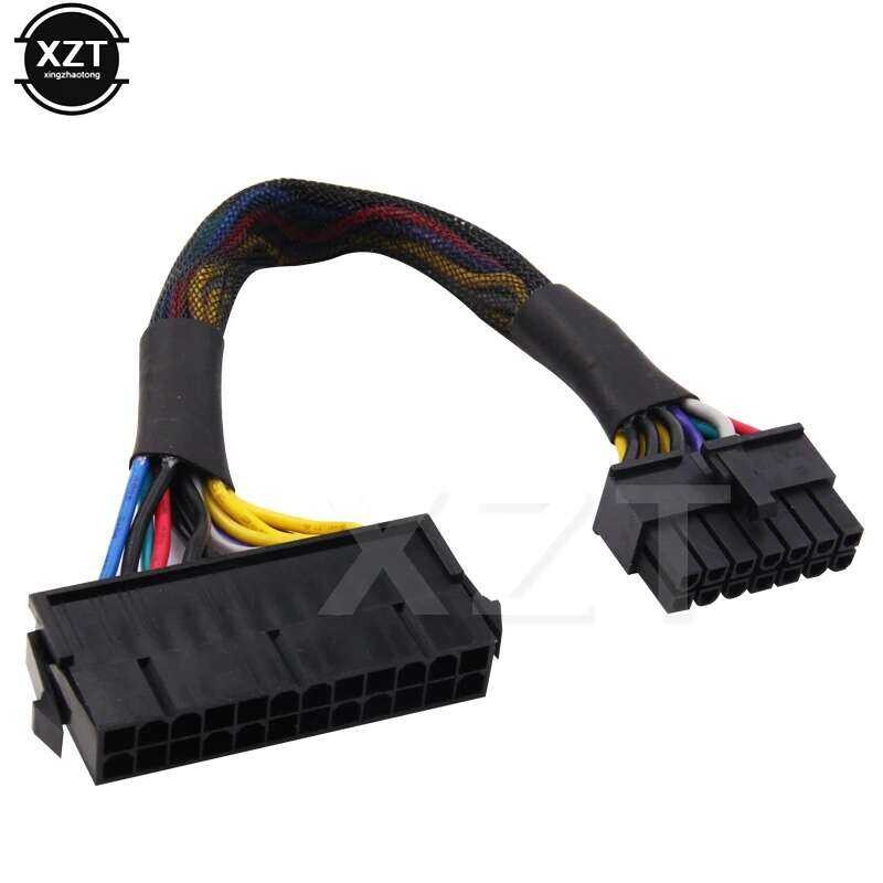 ATX สายไฟคุณภาพสูง 24Pin 14Pin สายไฟ 24p ถึง 14p 18AWG สำหรับเมนบอร์ด Lenovo Q77 B75 A75 Q75 H81