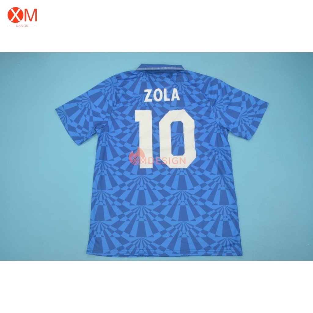 91-93 Napoli Home Retro Soccer Jersey ฟุตบอล
