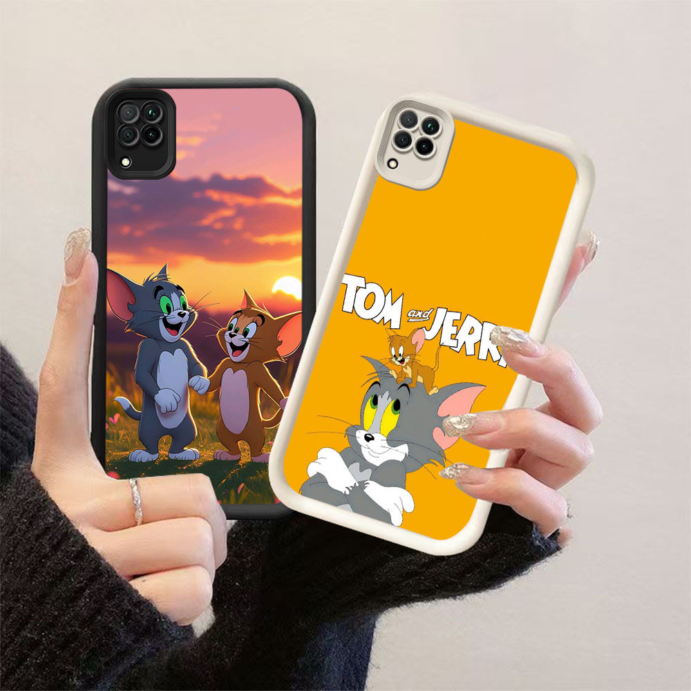 YZ-68Funny Tom and Jerry Cool Casing สําหรับ Samsung A22 A12 5G