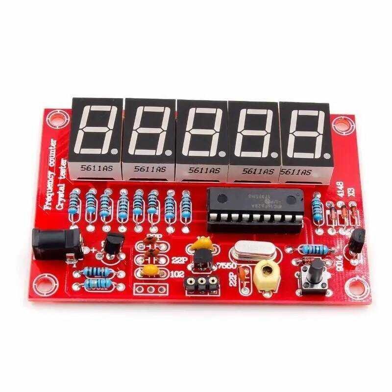 DIY ชุด RF 1Hz-50MHz ออสซิลเลเตอร์คริสตัล เครื่องวัดความถี่ เครื่องวัดดิจิตอล LED
