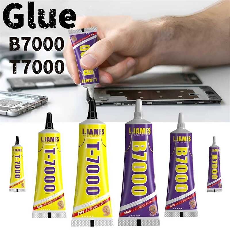 50ML 15ML 110ML B-7000 กาวซ่อมโทรศัพท์ใส สำหรับกระจกและพลาสติก DIY T7000 พร้อม Pr