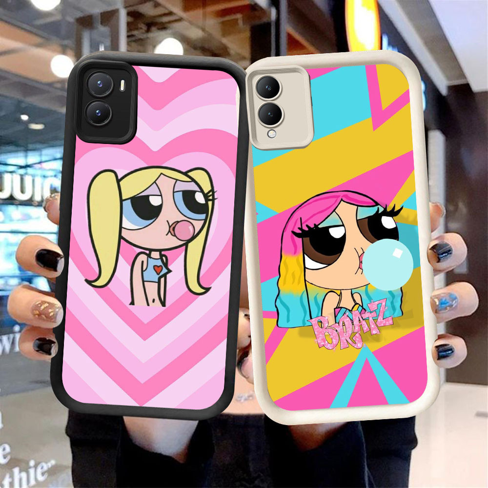 MK-93 Powerpuff Girls Soft Silicone Casing สําหรับ VIVO Y16 Y35 Z9 Y02S Y56 IQOO Y28 Y17S Z9X