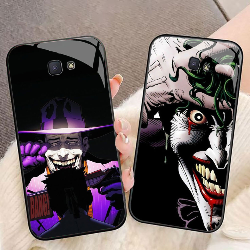 MK-76 Joker Smoking Liquid HD Glass Casing สําหรับ Samsung J7 Prime J6 J4 Core Pro Plus Note 9