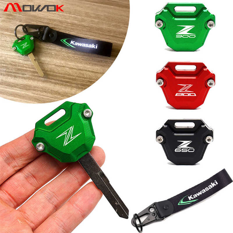 For KAWASAKI Z250 Z300 Z400 Z650 Z800 Z900 Z900RS Z1000 Motorcycle Key Case Cover Key Shell Key Rin