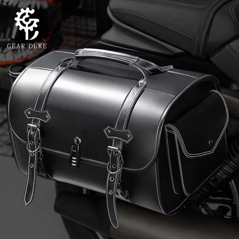 TEMU Harley กระเป๋าทรงกว้างสำหรับรถจักรยานยนต์ ใส่หมวกกันน็อกและอุปกรณ์ได้สะดวก ออกแบบเพื่อนักขี่