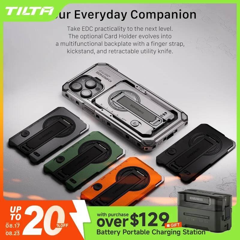 TILTA Khronos Cage สําหรับ iPhone 16 Pro/pro max Kit iPhone พร้อมเคสการ์ดแม่เหล็ก
