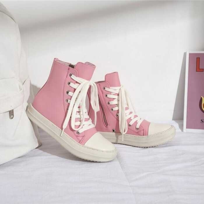 7 RO Women's Sneakers Streetwear Men Shoe Men's Casual Shoes Canvas Boot