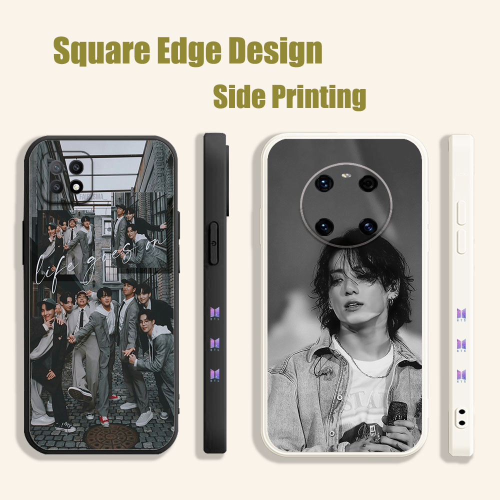 ปลอกสําหรับ OPPO Reno6 Reno 7 7z 5K A16E A16K A94 Bts Group Suga jimin Jungkook RTT15 เคสโทรศัพท์ขอบ