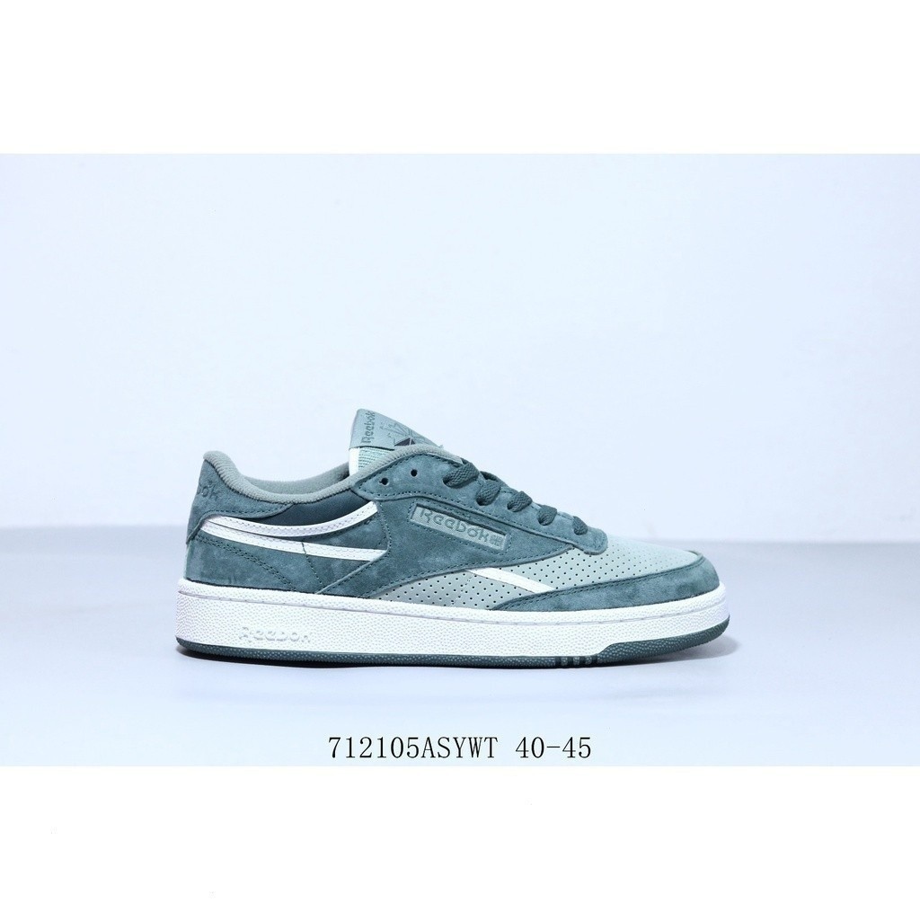 Reebok Club C85 รองเท้าผ้าใบและตาข่ายลําลอง VWM4 UOGJ