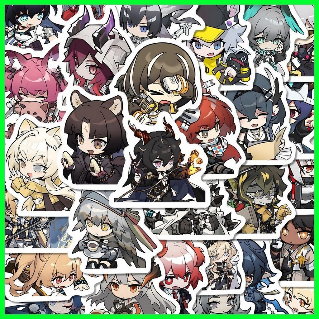 สติ๊กเกอร์ Arknights (108 แผ่น) Muelsyse รุ่น Q การ์ตูนน่ารัก พรุ่งนี้ Ark Herag สติ๊กเกอร์สร้างสรรค