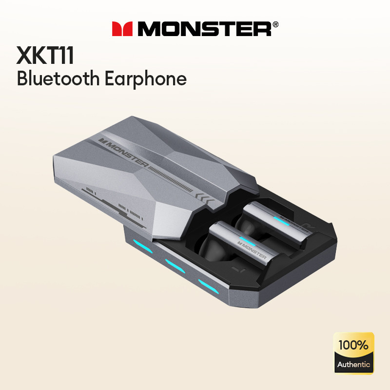 Monster XKT11 หูฟังบลูทูธไร้สาย คุณภาพเสียง HIFI กันน้ํา สําหรับเล่นกีฬา บลูทูธ 5.2