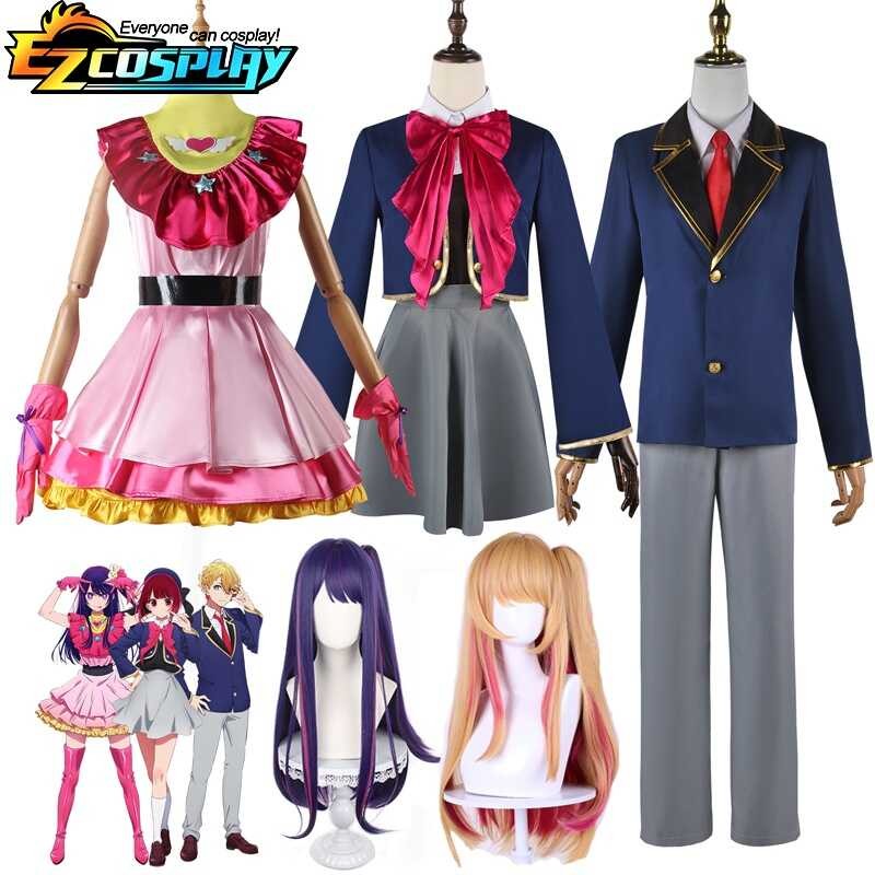 Oshi No Ko Cosplay Ai Hoshino Rubi Ruby Akuamarin Kana Cosplay Costume Anime Girls School Uniform A