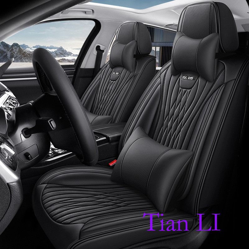 Custom Fit รถที่นั่งครอบคลุม PU หนังชุดสําหรับ MAZDA 2 E90 Corolla ASX Eclipse Benz Civiv Artez Mazd