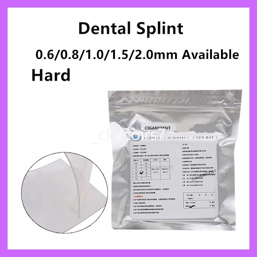 tk 1Pack Dental Splint Sheet Hard Orthodontic Retainer Sheets Thermoforming Material Vacuum Forming