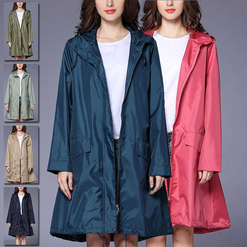 เสื้อกันฝนสำหรับผู้หญิงเสื้อกันฝนกันน้ำเสื้อกัน thumbnail 4