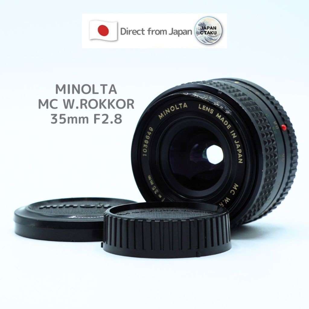 [ใช้ในญี่ปุ่น] " เลนส์วินเทจ " MC W.ROKKOR 35mm f/2.8 Minolta Japan
