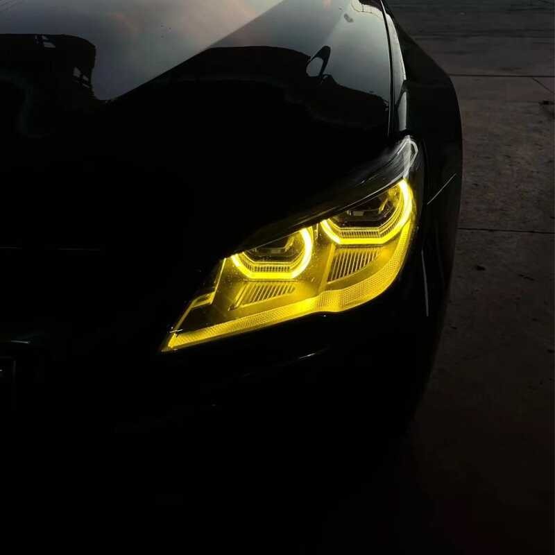 สำหรับ BMW 6 Series M6 F12 F13 F06 CSL ไฟหน้าสีเหลือง DRL LED Angel Eye Module