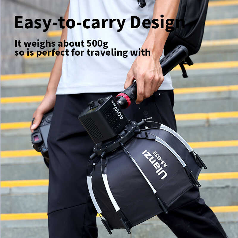 Δ As-D30 30 ซม. ร่มพับแบบพกพาแปดเหลี่ยม Softcase มินิโบว์รั