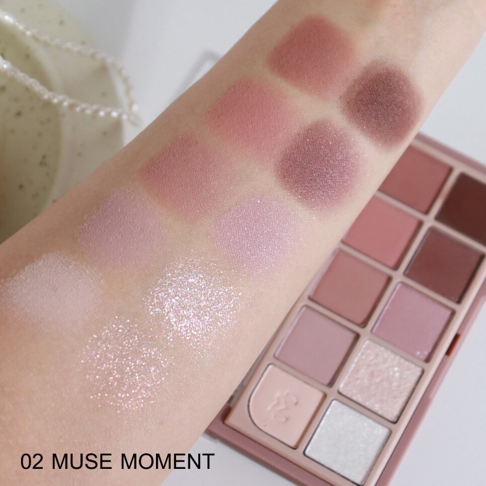 ของแท้:พร้อมส่ง MUDE SHAWL MOMENT EYESHADOW PALETTE พาเลทอายแชวโดว์