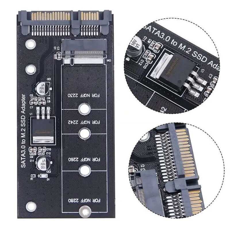 M2 การ์ดแปลง เป็น SATA3 ประสิทธิภาพสูง M2.SSD NVME SSD อัปเกรด SATA 6 Gbps NGFF .