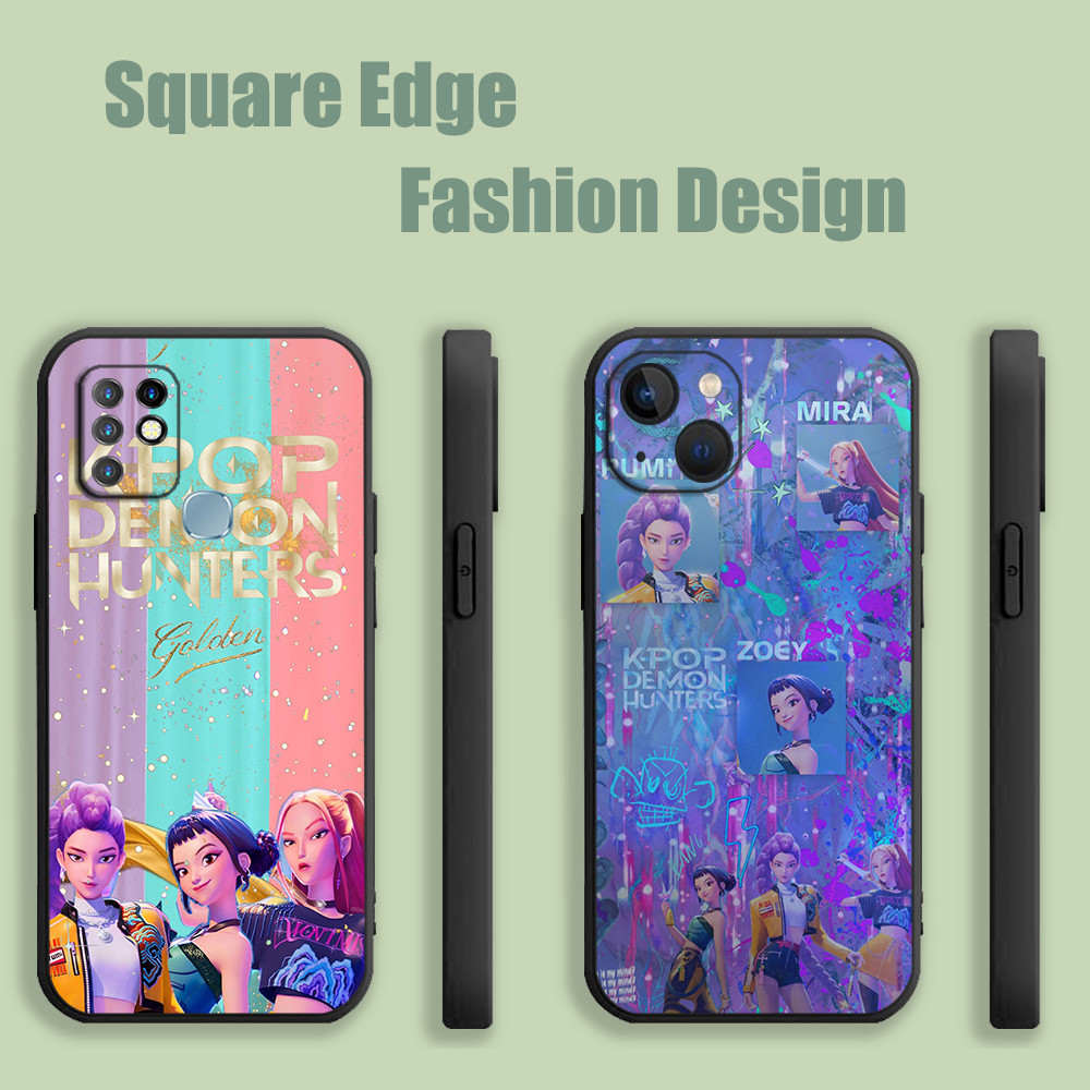 ปลอกสําหรับRealme GT Neo GT2 Master Neo2 3 2T 3T kpop demon hunters rumi Zoy MiiraสีชมพูความงามFXS01