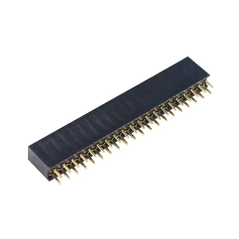 Raspberry Pi 20 Pin คู่แถว Pin ตรง Header Strip PCB Connector สําหรับ RPI 5 4B 3B + 3B Zero W สีส้ม 