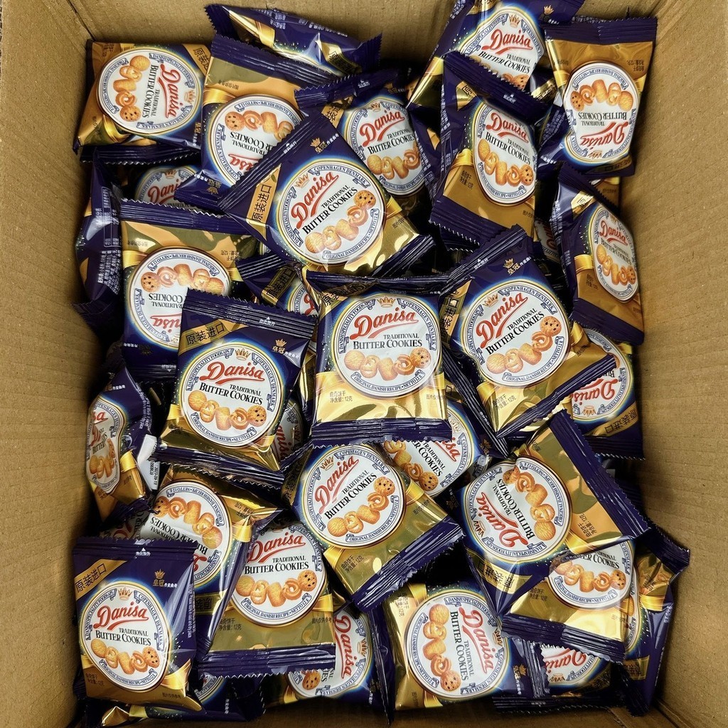 🔥ของแท้🔥 Crown Danish Cookies Small Packaging Bulk Imported Butter Cookies Wedding Candy Independ