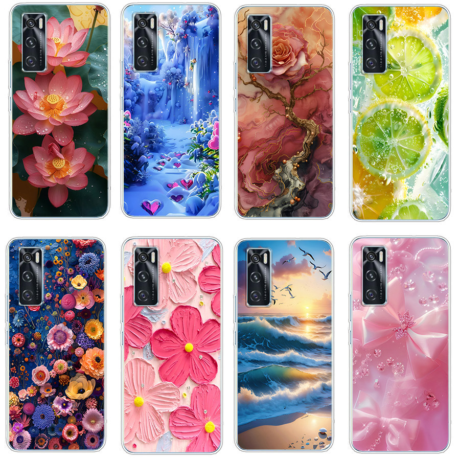 เคสสําหรับ vivo v20 se Soft Case TPU Print Phone Cover