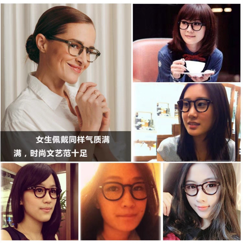 ♞แว่นตากันแดด แฮนด์เมด สองสี สไตล์ญี่ปุ่น คลาสสิก ย้อนยุค TVR504 สําหรับผู้ชาย ผู้หญิง