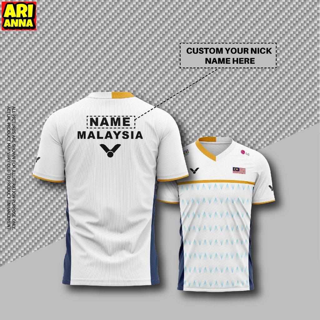 AriannaFree Custom ชื่อJersey Yonex 2024 แบดมินตันที่กําหนดเองชื่อเด็ก Jersey แบดมินตันที่กําหนดเองช
