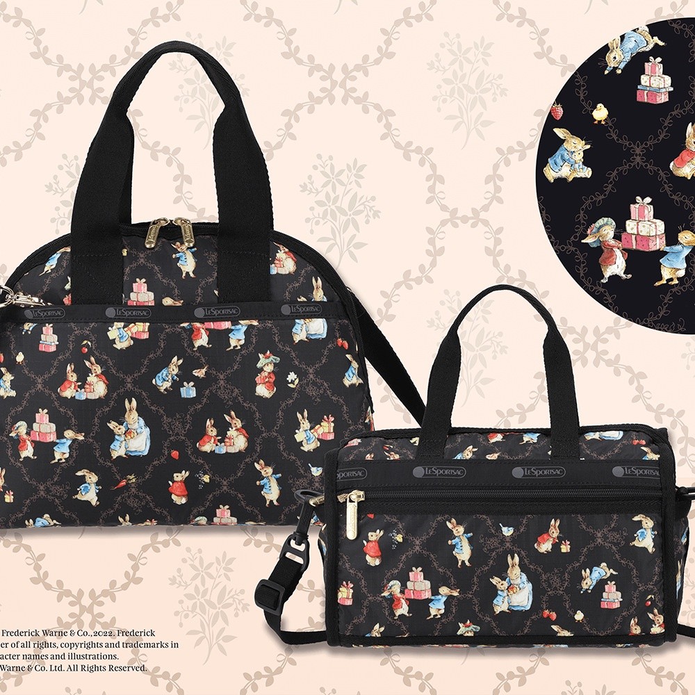 Lesportsac Peter Rabbit Co-Branded กระเป๋าไนล่อน พิมพ์ลายการ์ตูน สําหรับผู้หญิง U230