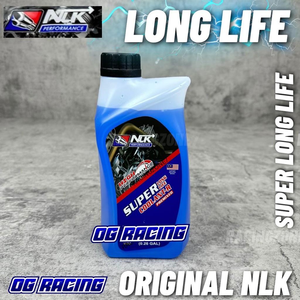 NLK PERFORMANCE SUPER LONG LIFE COOLANT-R PREMIXED 1LITER สีฟ้า COLOUR PERFORMANCE COOLANT