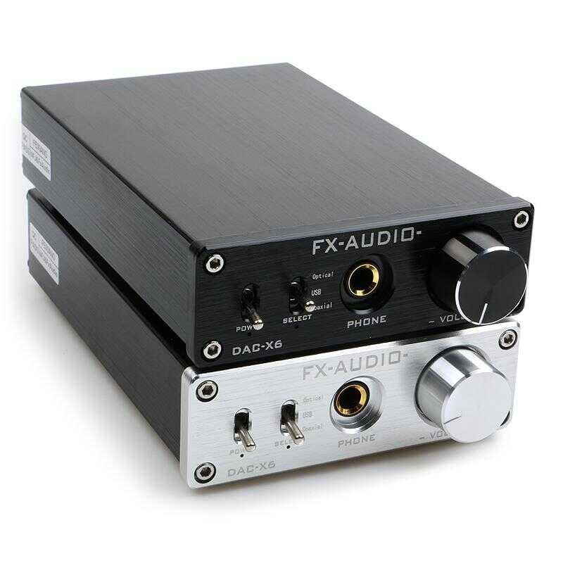 DAC-X6 FX-AUDIO มินิ HiFi 2.0 ถอดรหัสเสียงดิจิตอล DAC อินพุต USB / Coa