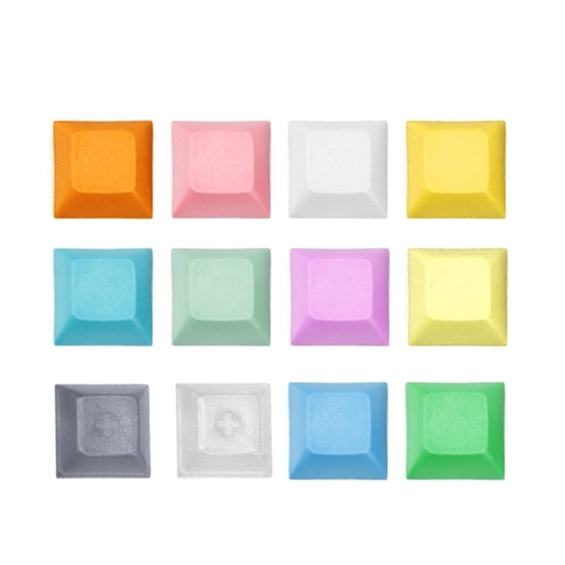 PBT 100 Thicken แป้นพิมพ์ติดตั้ง1U DSA โปรไฟล์ Keycap ชุด Mixded สี Tra