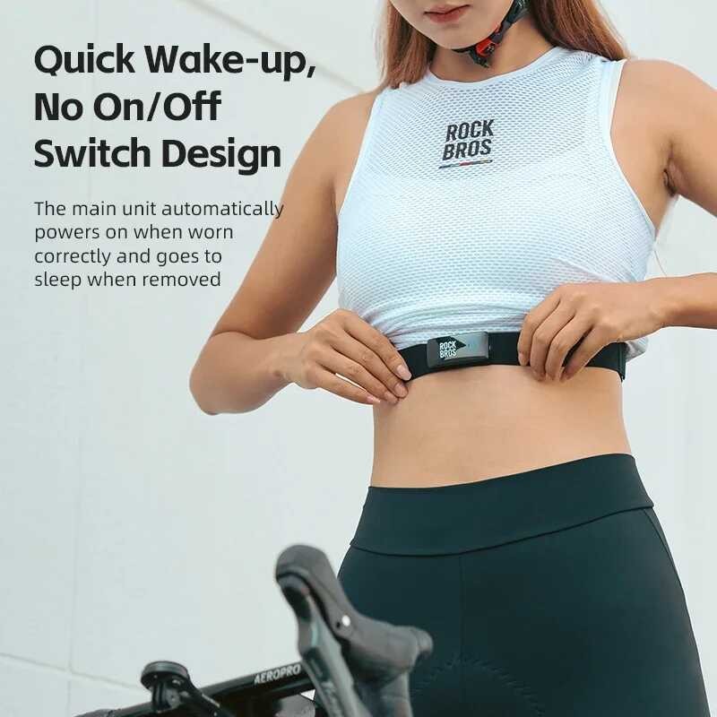 ROCKBROS 5C8 H828 เซ็นเซอร์วัดอัตราการเต้นของหัวใจบลูทู