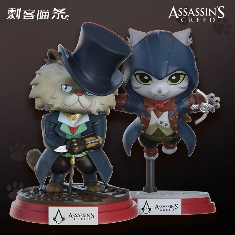 ของแท้ Assassin's Creed Assassin's Meow Series Peripheral Origin Brotherhood Hall of Valor กล่องตาบ